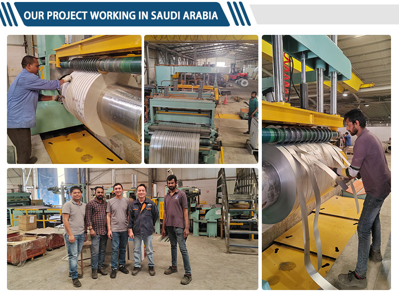 KINGREAL High Speed ​​Coil Slittingg Machine arbejder i Saudi-Arabien