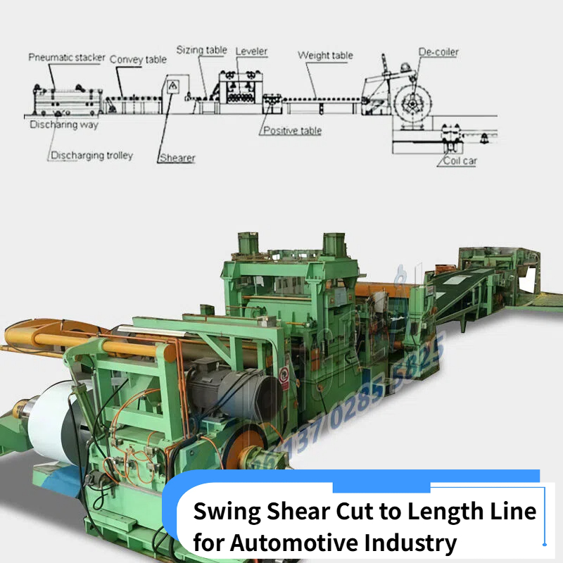 Swing Shear Cut to Length Line til bilindustrien