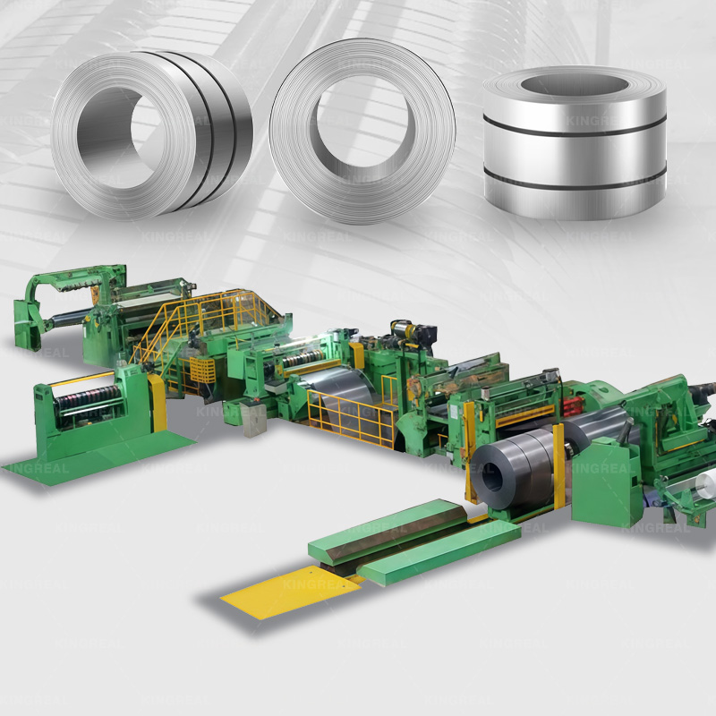 Spole langsgående skærelinje