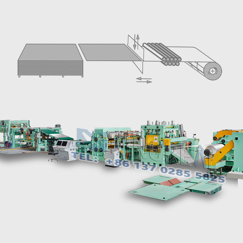 Metal skåret i længde maskine