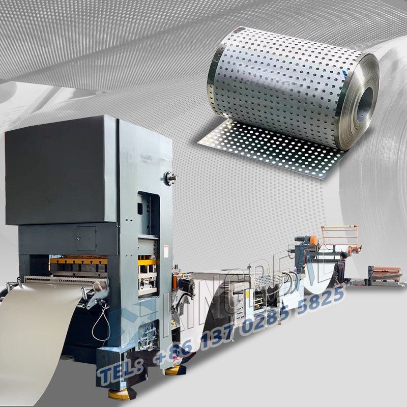 Perforerings- og tilbagespolemaskine til ark