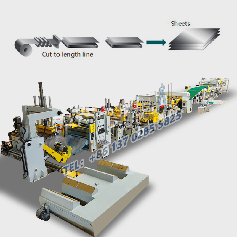 Pladeskåret i længden maskine